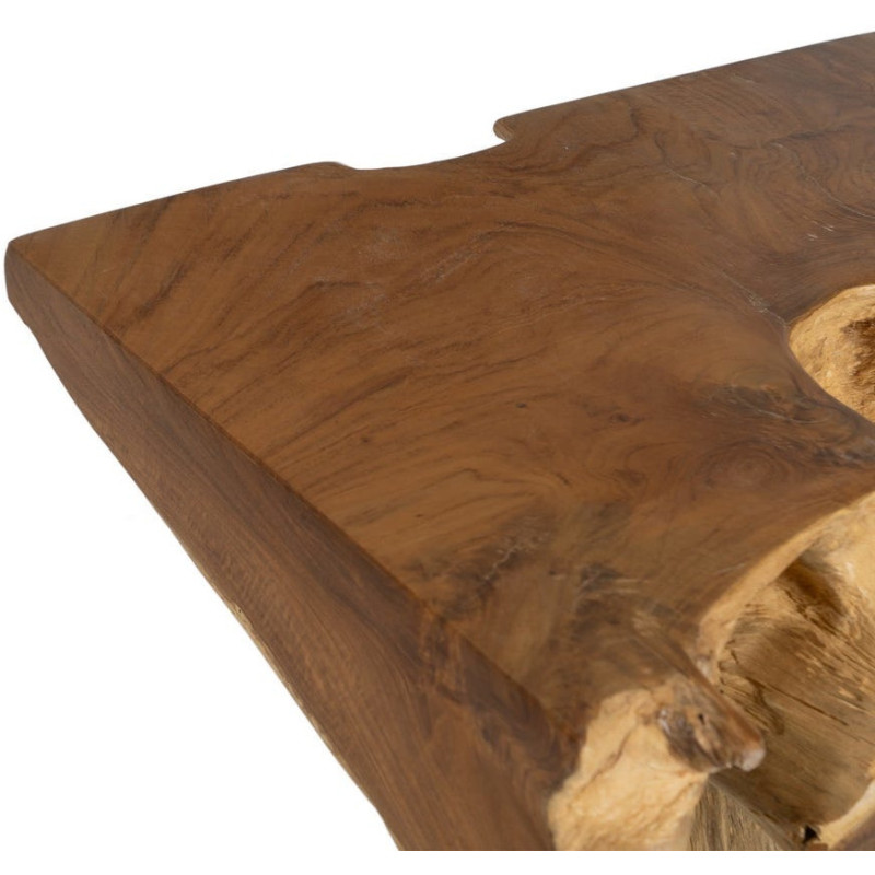 Console design Racine Organique 80 cm Bois de teck Naturel Racoro 
