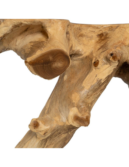 Console design Racine Organique 80 cm Bois de teck Naturel Racoro 