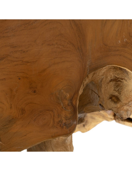 Console design Racine Organique 80 cm Bois de teck Naturel Racoro 