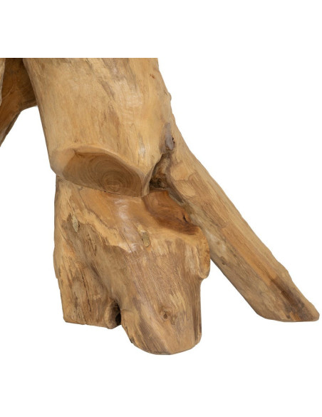 Console design Racine Organique 80 cm Bois de teck Naturel Racoro 