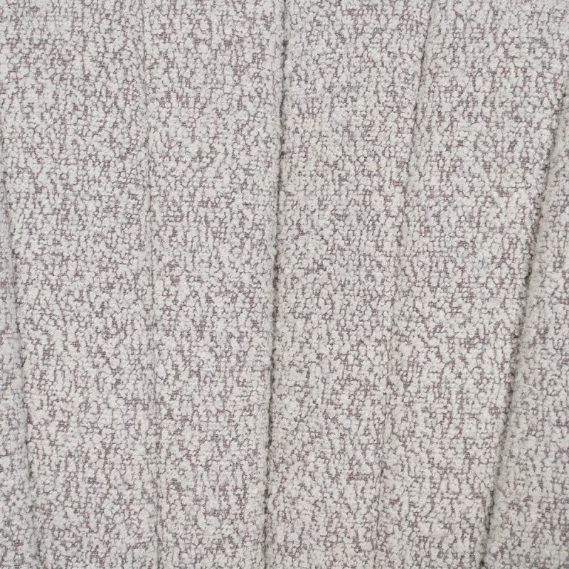 Lot de 2 Chaises modernes bouclette avec accoudoirs Tissu Gris Métal Noir Elvéro 