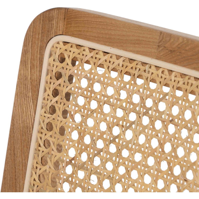 Lot de 2 Chaises scandinaves esprit Japandi Rotin Naturel Bois de hêtre Alnema 