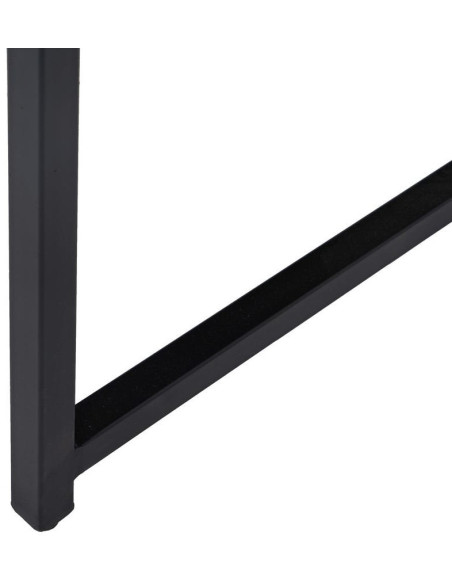 Fauteuil ethnique bohème chic Coton Taupe Motif géométrique Métal Noir Nomado 