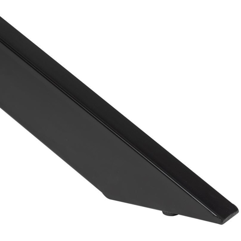 Grande Table à manger industrielle chic Rectangulaire 6 personnes 180 cm Bois de manguier massif Naturel Métal Noir Brutélor 