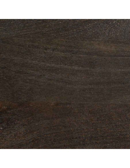 Table basse design moderne Rectangulaire 120 cm Bois de manguier Marron foncé Naturel Rokir 