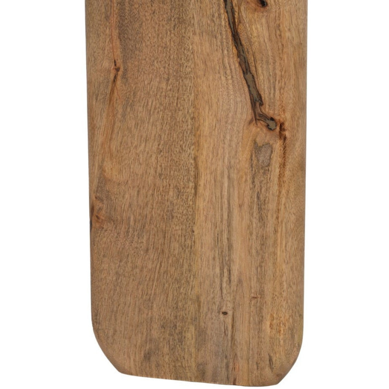 Table basse design moderne Rectangulaire 120 cm Bois de manguier Marron foncé Naturel Rokir 