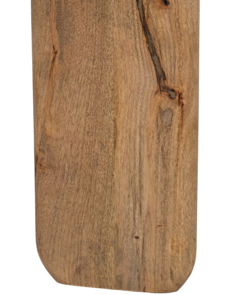 Table basse design moderne Rectangulaire 120 cm Bois de manguier Marron foncé Naturel Rokir 