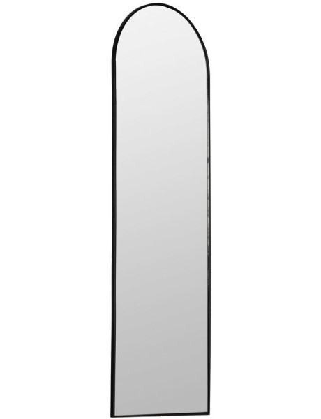 Grand Miroir mural minimaliste chic Arche 40x125 Métal Noir Valossa 