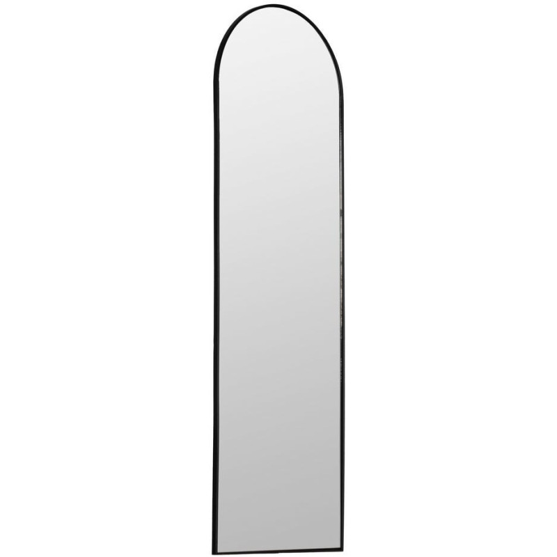 Grand Miroir mural minimaliste chic Arche 40x125 Métal Noir Valossa 