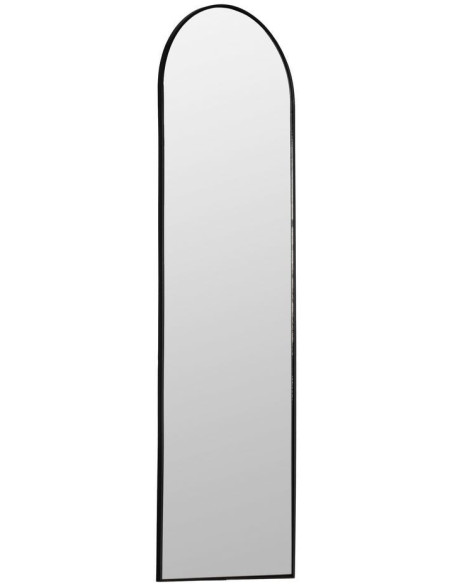 Grand Miroir mural minimaliste chic Arche 40x125 Métal Noir Valossa 