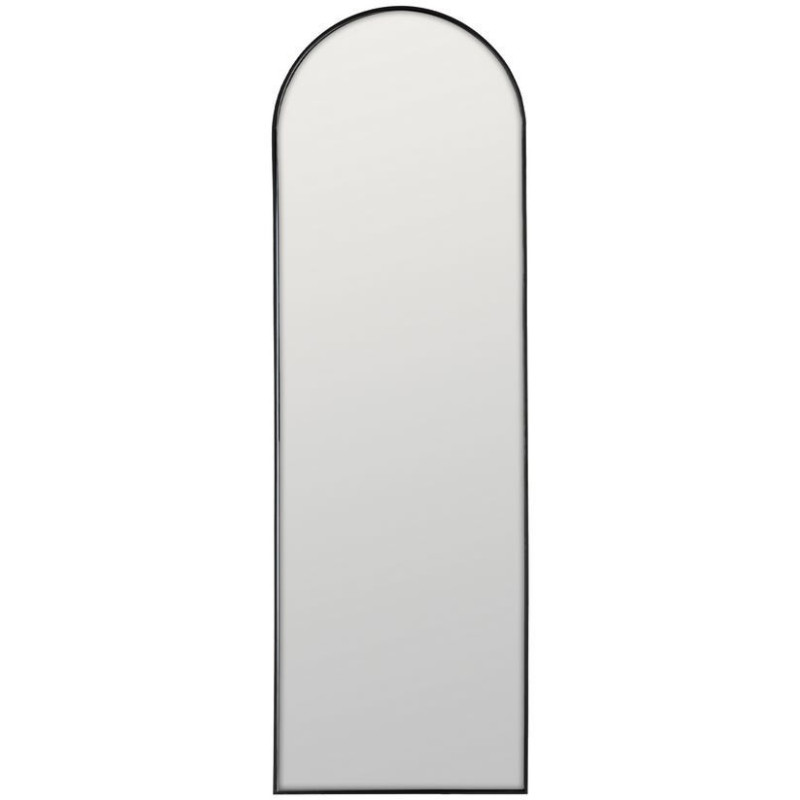 Grand Miroir mural minimaliste chic Arche 40x125 Métal Noir Valossa 