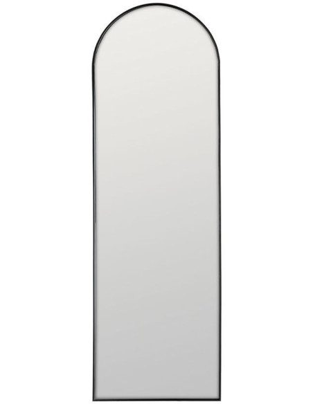 Grand Miroir mural minimaliste chic Arche 40x125 Métal Noir Valossa 