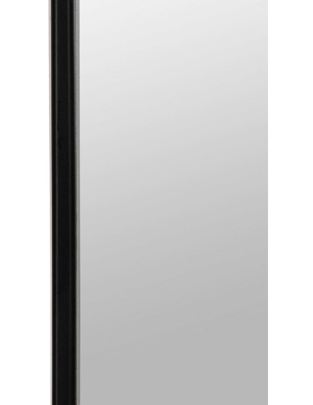 Grand Miroir mural minimaliste chic Arche 40x125 Métal Noir Valossa 