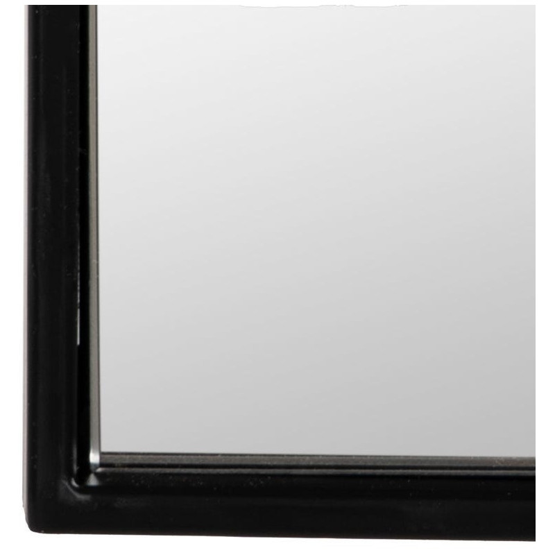 Grand Miroir mural minimaliste chic Arche 40x125 Métal Noir Valossa 