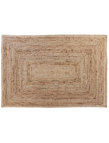 Grand Tapis bohème Rectangulaire 160x230 Jute Naturel Solando