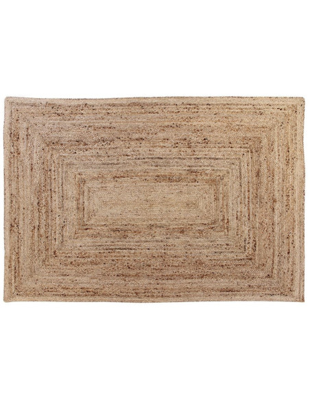 Grand Tapis bohème Rectangulaire 160x230 Jute Naturel Solando