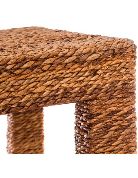 Table à manger style bohème Rectangulaire 4 personnes 150 cm Fibre de bananier Naturel Makano 