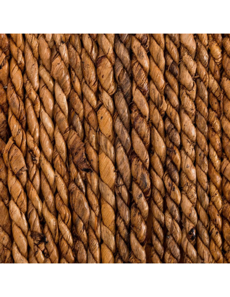 Table à manger style bohème Rectangulaire 4 personnes 150 cm Fibre de bananier Naturel Makano 