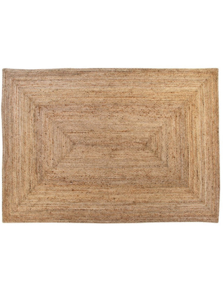 Grand Tapis XXL bohème Rectangulaire 200x290 Jute Naturel Solando