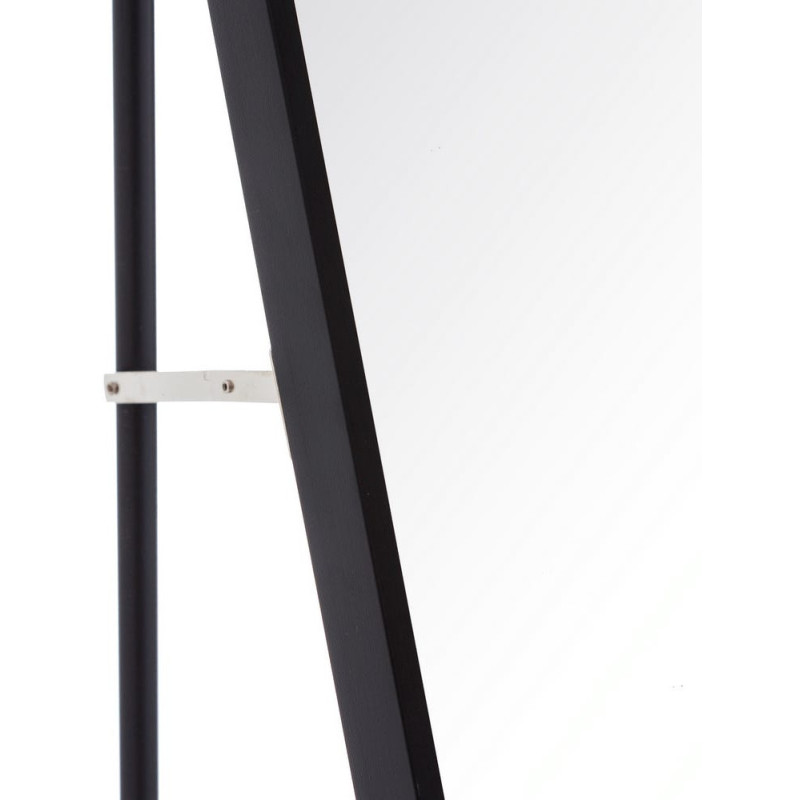 Grand Miroir sur pied psyché minimaliste Rectangulaire 50x160 Métal Noir Arviento 