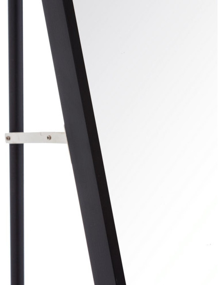 Grand Miroir sur pied psyché minimaliste Rectangulaire 50x160 Métal Noir Arviento 