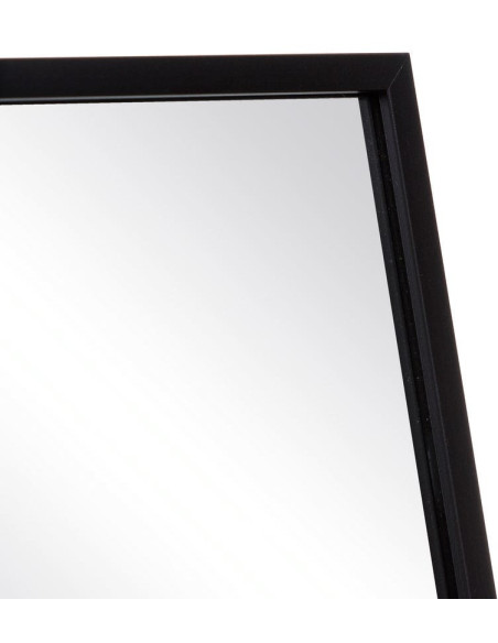 Grand Miroir sur pied psyché minimaliste Rectangulaire 50x160 Métal Noir Arviento 