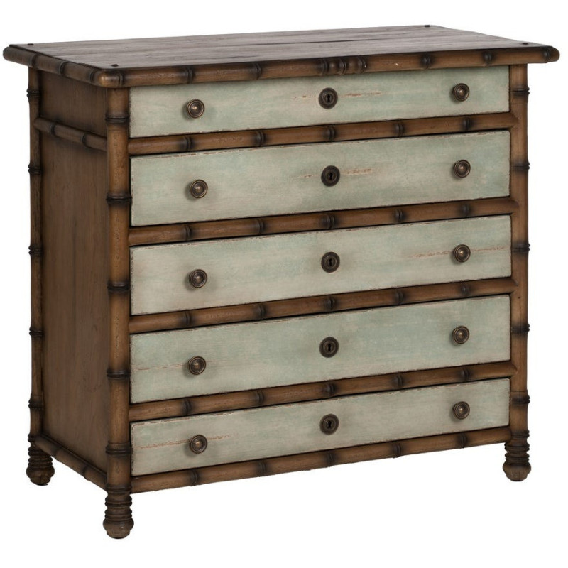 Grande Commode exotique 5 tiroirs en...
