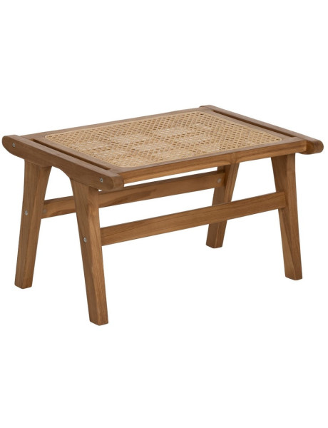 Repose-pieds moderne en Bois de teck Rotin Naturel...