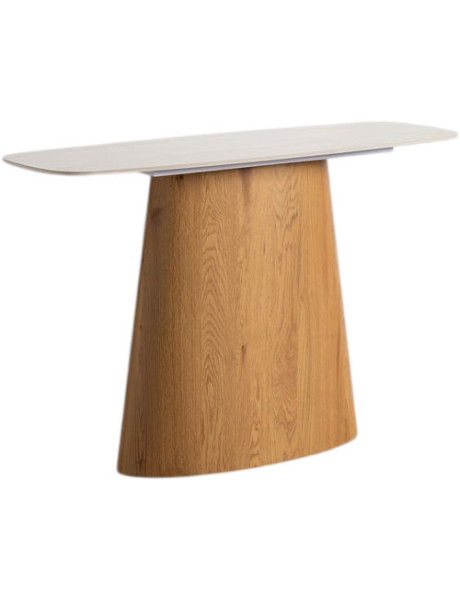 Console design minimaliste sculpturale Arrondie 120 cm...