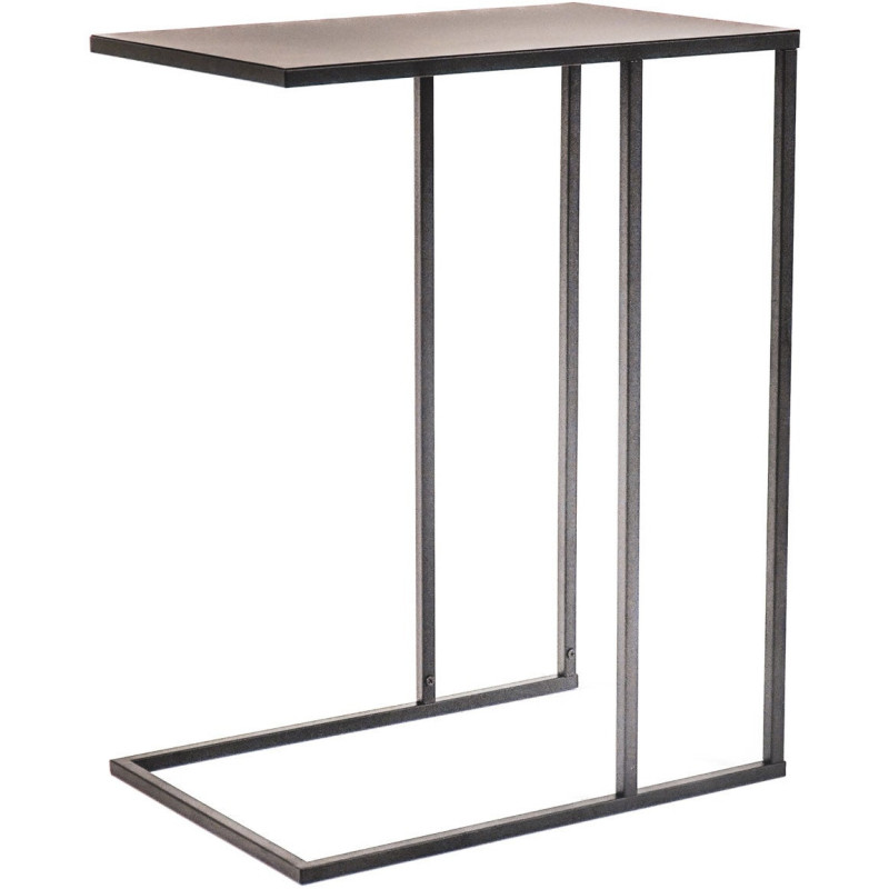 Side Table - Metal - Black - 45x30x60cm 