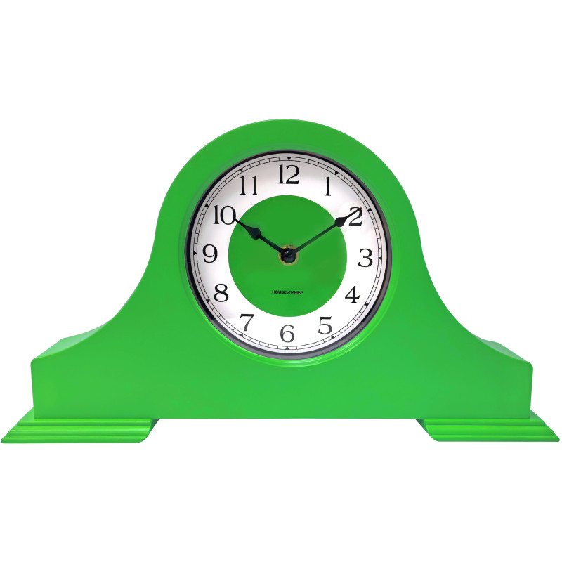 Horloge à poser néo-rétro pop 36 cm Plastique Vert Mantel