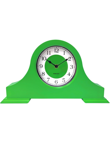 Horloge à poser néo-rétro pop 36 cm Plastique Vert Mantel