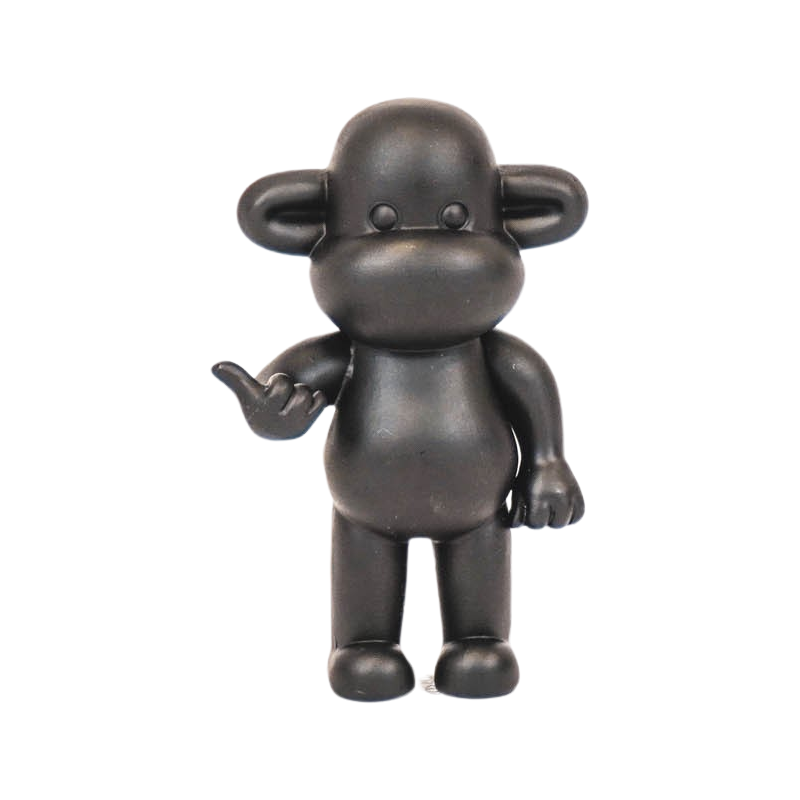 Statue déco Singe Loose dopamine Hauteur 35 cm Résine Noir The Legend 