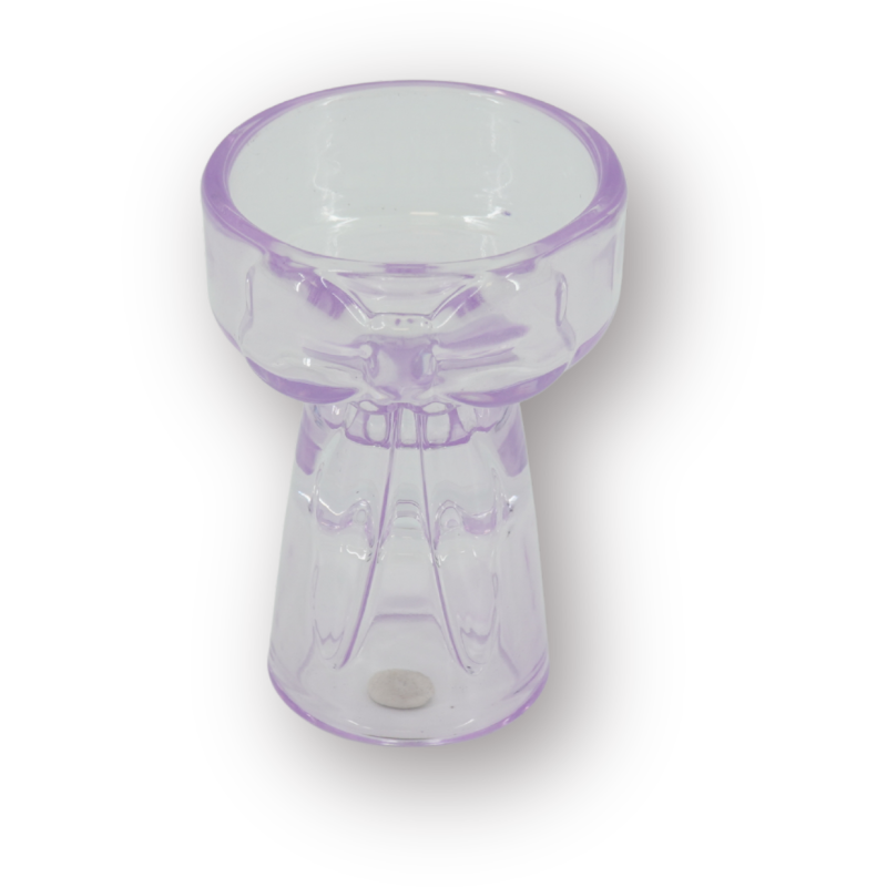 Bougeoir photophore design Noeud H 9 cm Verre Lilas Bow 