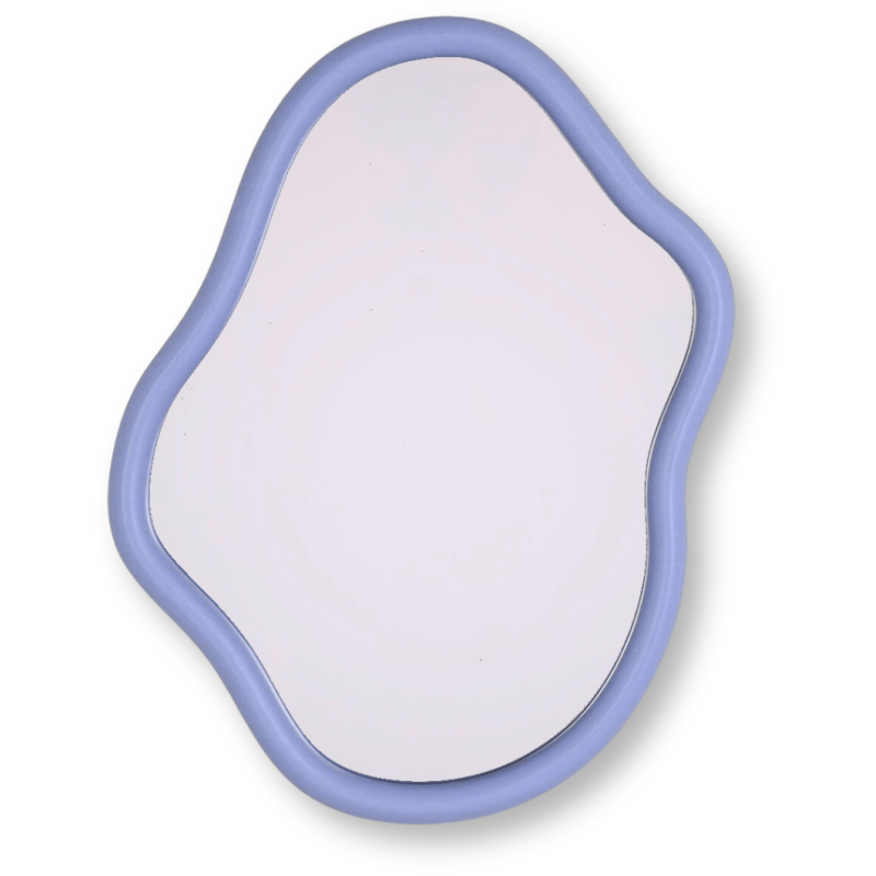 Miroir mural design 30x40 Bois MDF Lilas Organic 