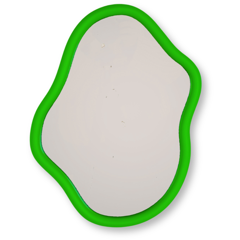 Miroir mural design 30x40 Bois MDF Vert Organic 