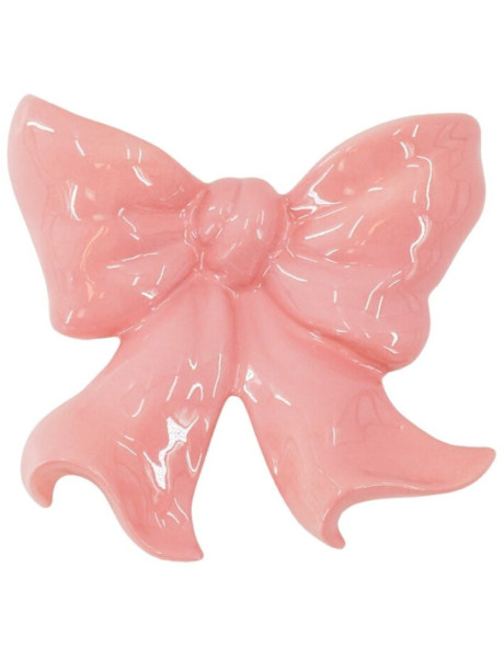 Vase mural design Noeud 19 cm Céramique Rose clair Bow 