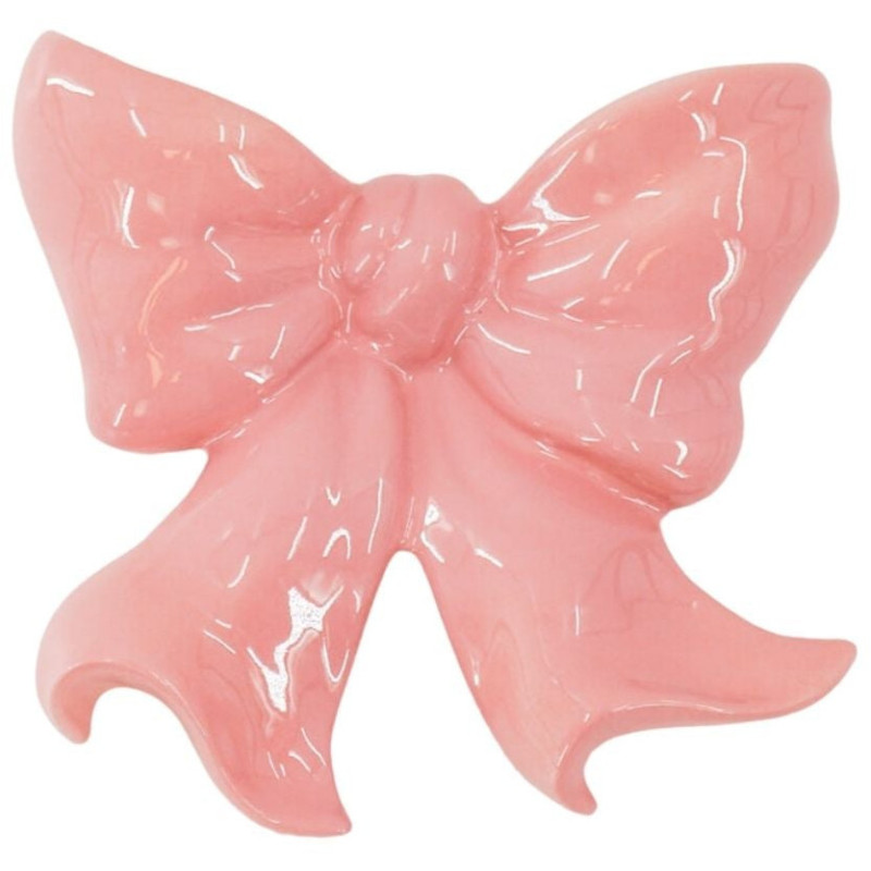 Vase mural design Noeud 19 cm Céramique Rose clair Bow 