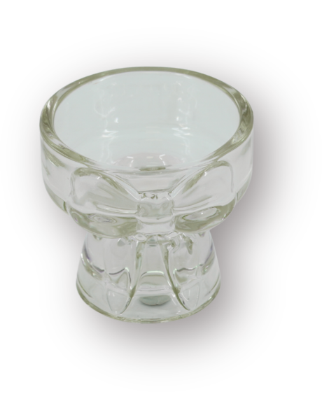 Bougeoir photophore design Noeud H 6 cm Verre Marron Bow 