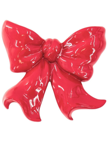 Vase mural design Noeud 19 cm Céramique Rouge Bow 