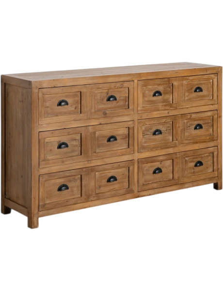 Grande Commode style vintage industriel 6 tiroirs Bois...