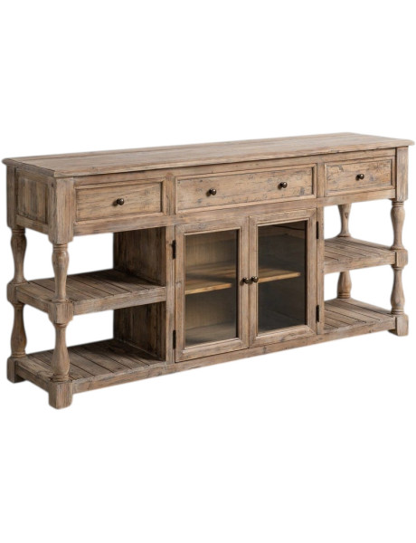Grande Console campagne chic Rectangulaire 2 portes 3...