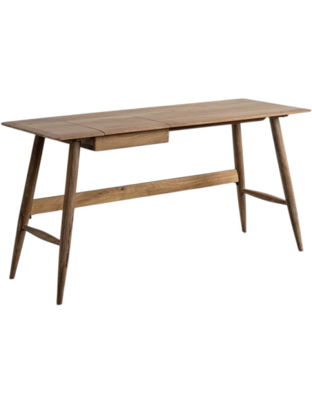 Bureau scandinave moderne 1 tiroir en Bois de manguier Naturel Noraya
