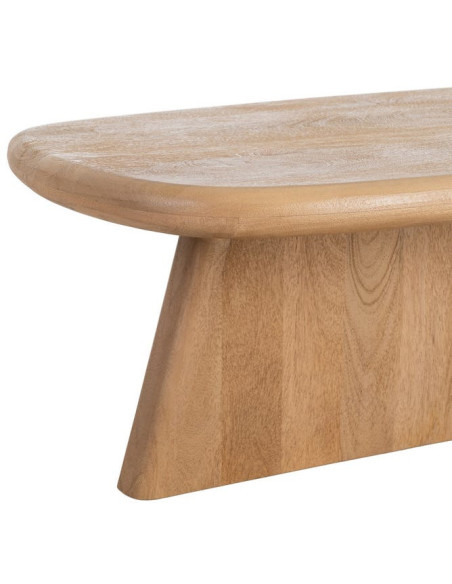 Grande Table basse moderne Rectangulaire en Bois de manguier Naturel Macarella
