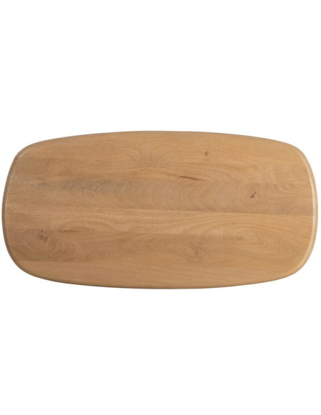Grande Table basse moderne Rectangulaire en Bois de manguier Naturel Macarella