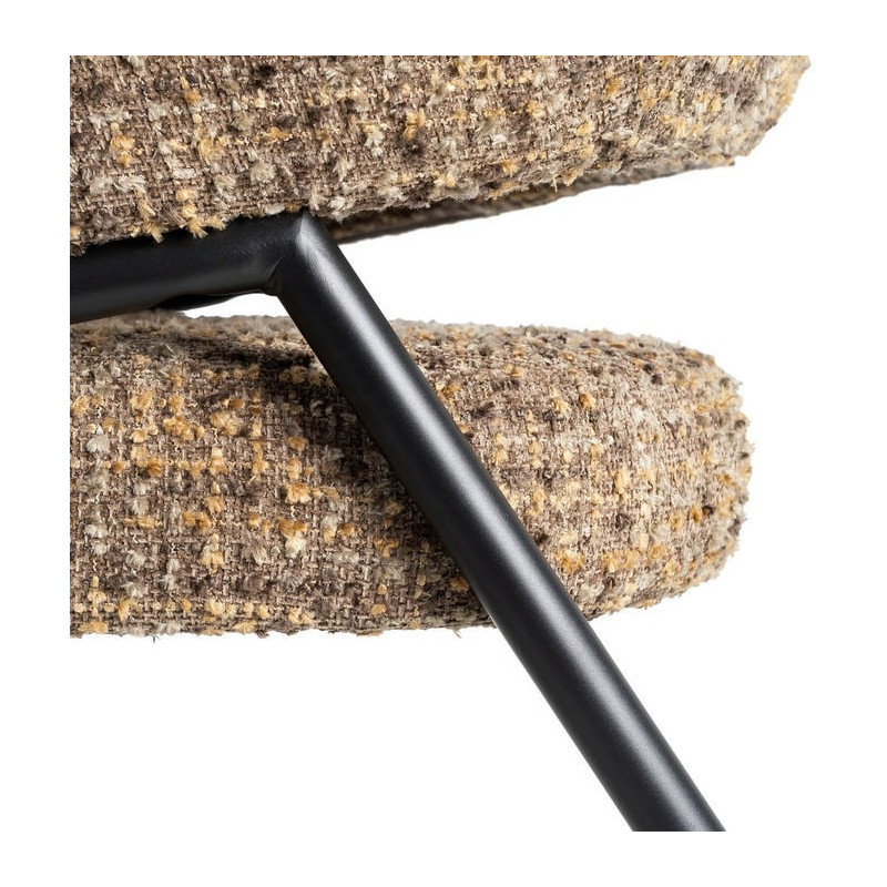Fauteuil moderne Bouclette Tissu...