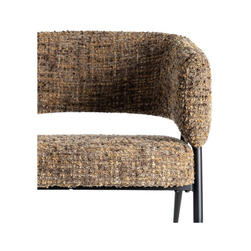 Fauteuil moderne Bouclette Tissu...