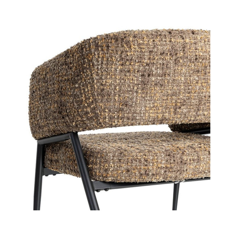 Fauteuil moderne Bouclette Tissu...