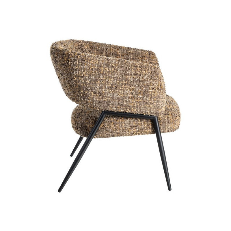 Fauteuil moderne Bouclette Tissu...