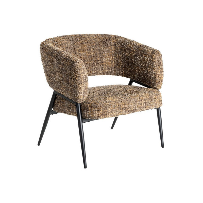 Fauteuil moderne Bouclette Tissu...